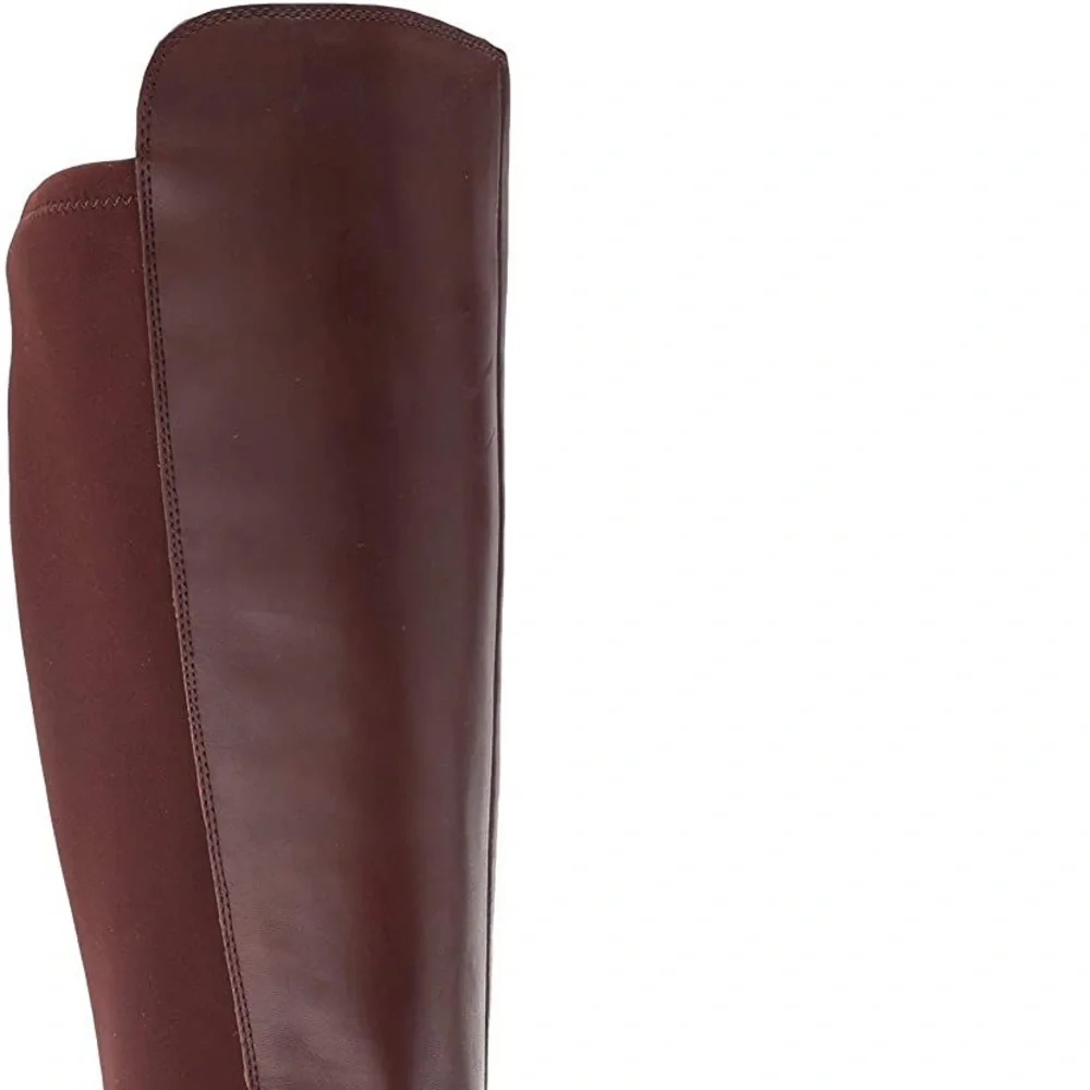 VINCE CAMUTO MAHOGANY LEATHER RIDING BOOTS NWT SZ 7.5 - Picture 3 of 10